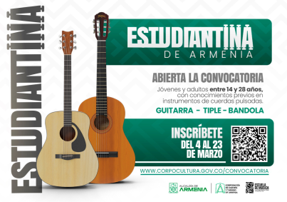 Después de dos décadas, Armenia le apuesta nuevamente a la estudiantina con convocatoria para jóvenes músicos