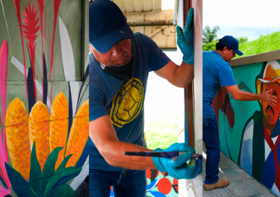 Arte que se vive y se cuida: la huella de Víctor Hugo Mendoza en los espacios urbanos