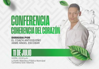 Corpocultura invita a la conferencia Coherencia del Corazón con el coach Jaime Ángel Escobar