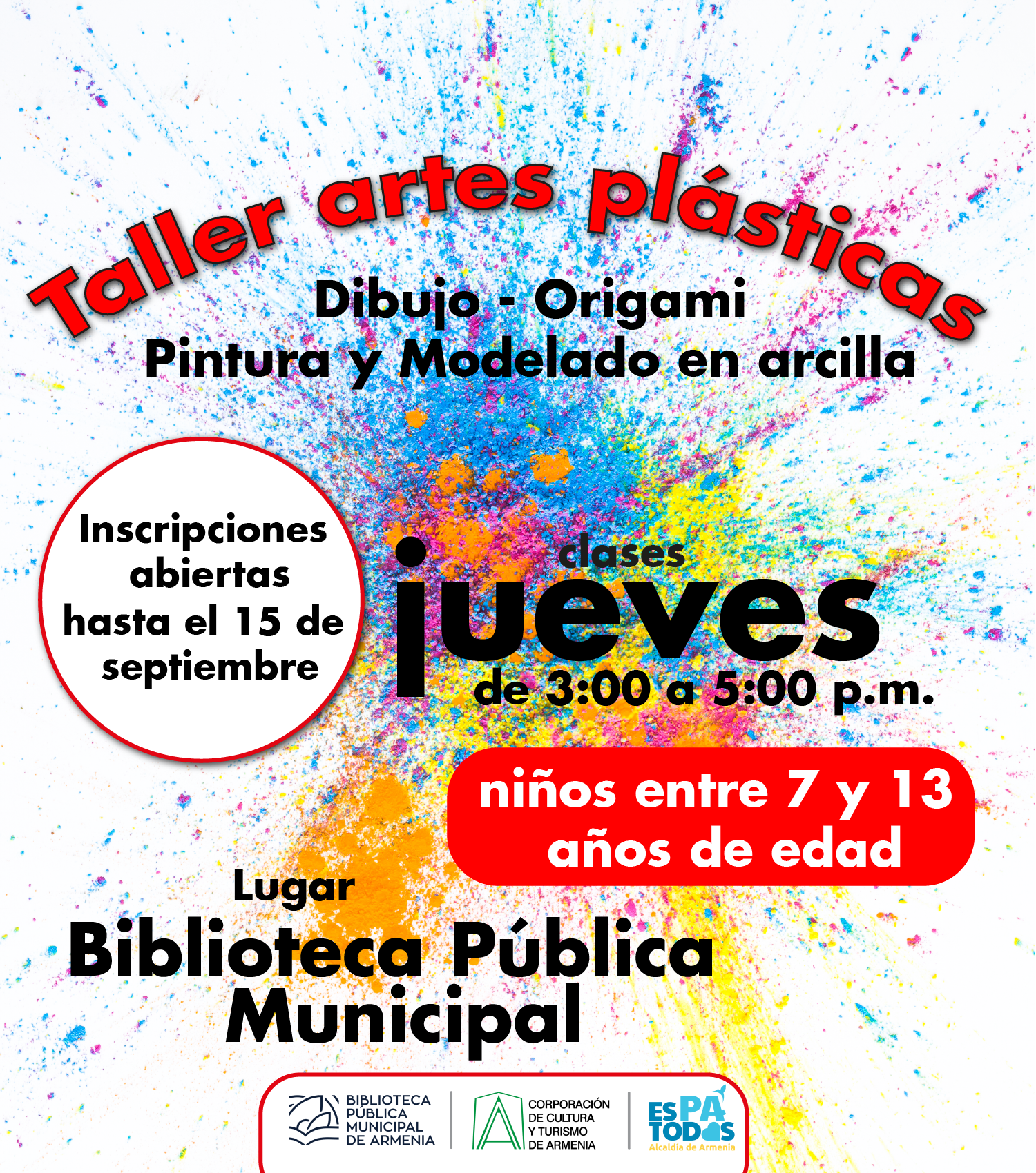 Afiche de El arte se toma la Biblioteca Pública Municipal