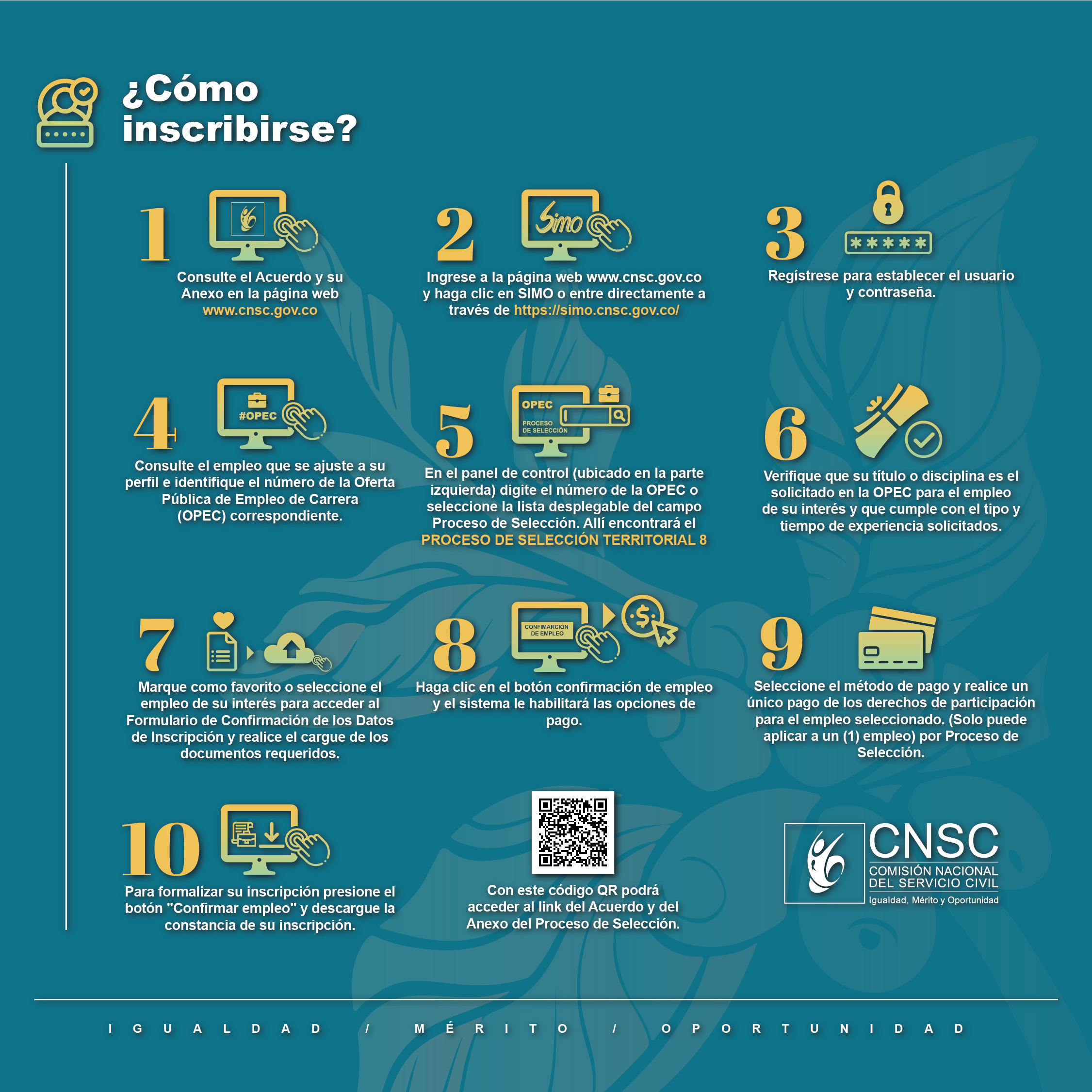 Afiche de Hasta el 3 de marzo estará abierta la convocatoria para el proceso de selección territorial 8 de la CNSC