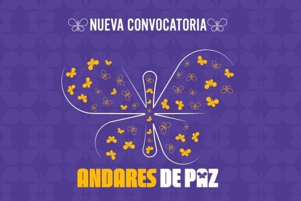 Afiche de Minculturas abre la convocatoria ‘Andares de Paz’ dirigida a firmantes del acuerdo de paz entre el Gobierno Nacional y las FARC.