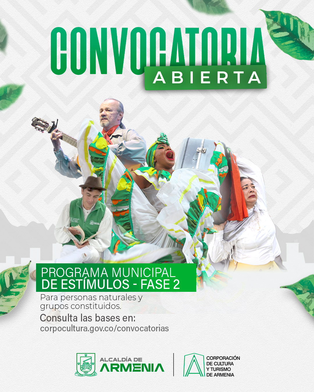 Afiche de Programa Municipal de Estímulos 2025 Fase II