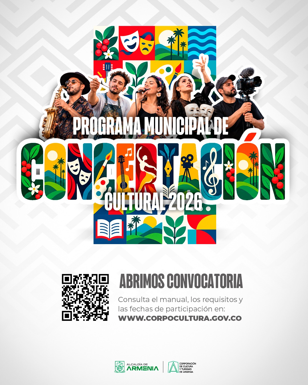 Afiche del Programa Municipal de Concertación Cultural 2026